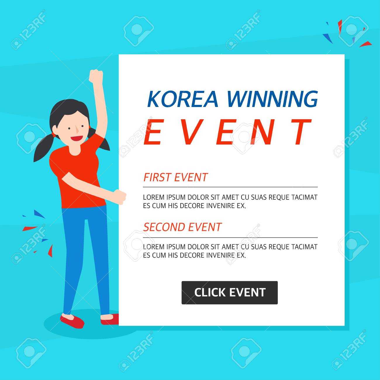 Korea Winning Event Banner Template Inside Event Banner Template