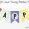 Let's Make It Lovely: Diy Colorful Bunting Birthday Banner Pertaining To Diy Party Banner Template