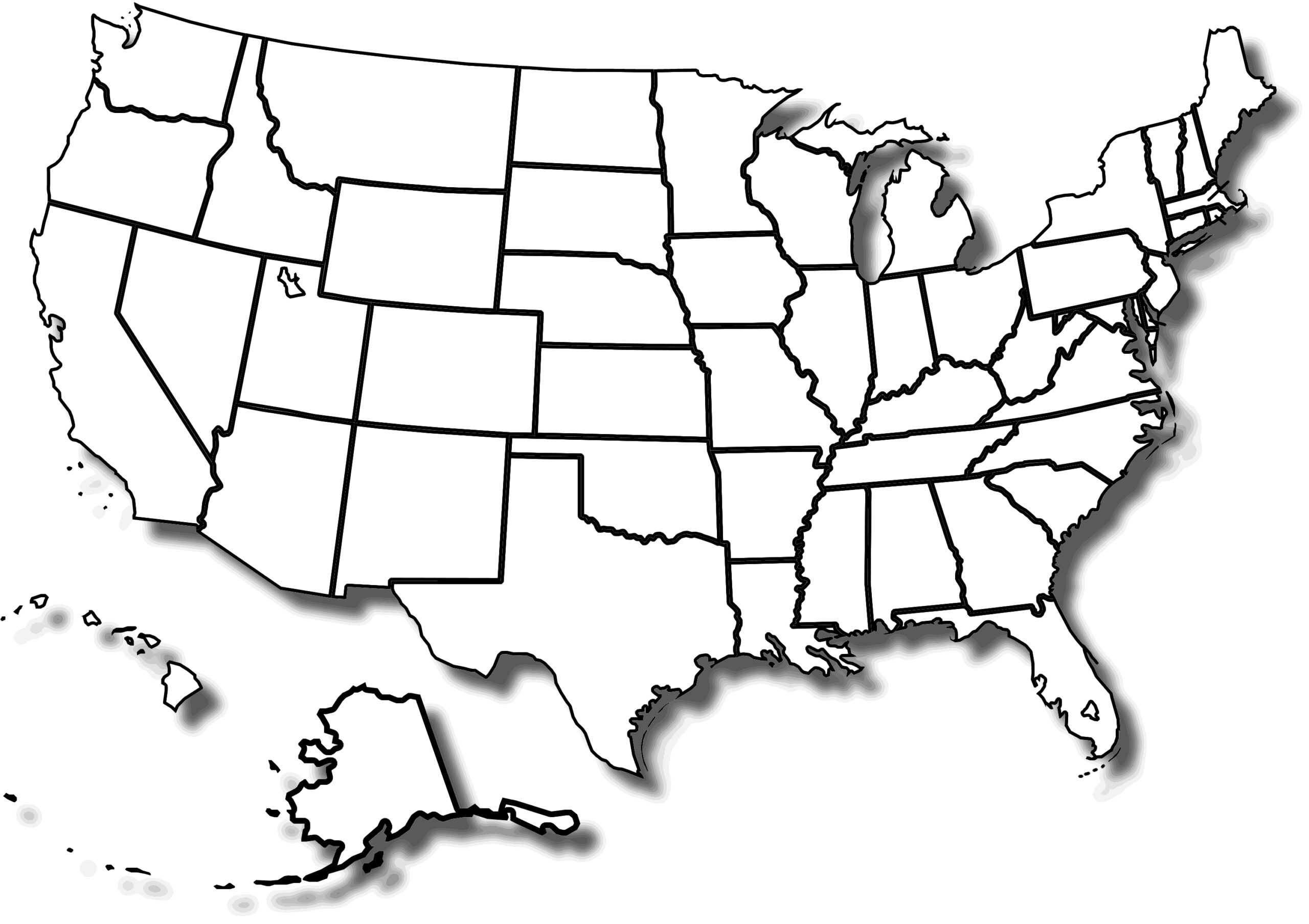 Library Of Image Transparent Map Of Us States Png Files With Regard To United States Map Template Blank