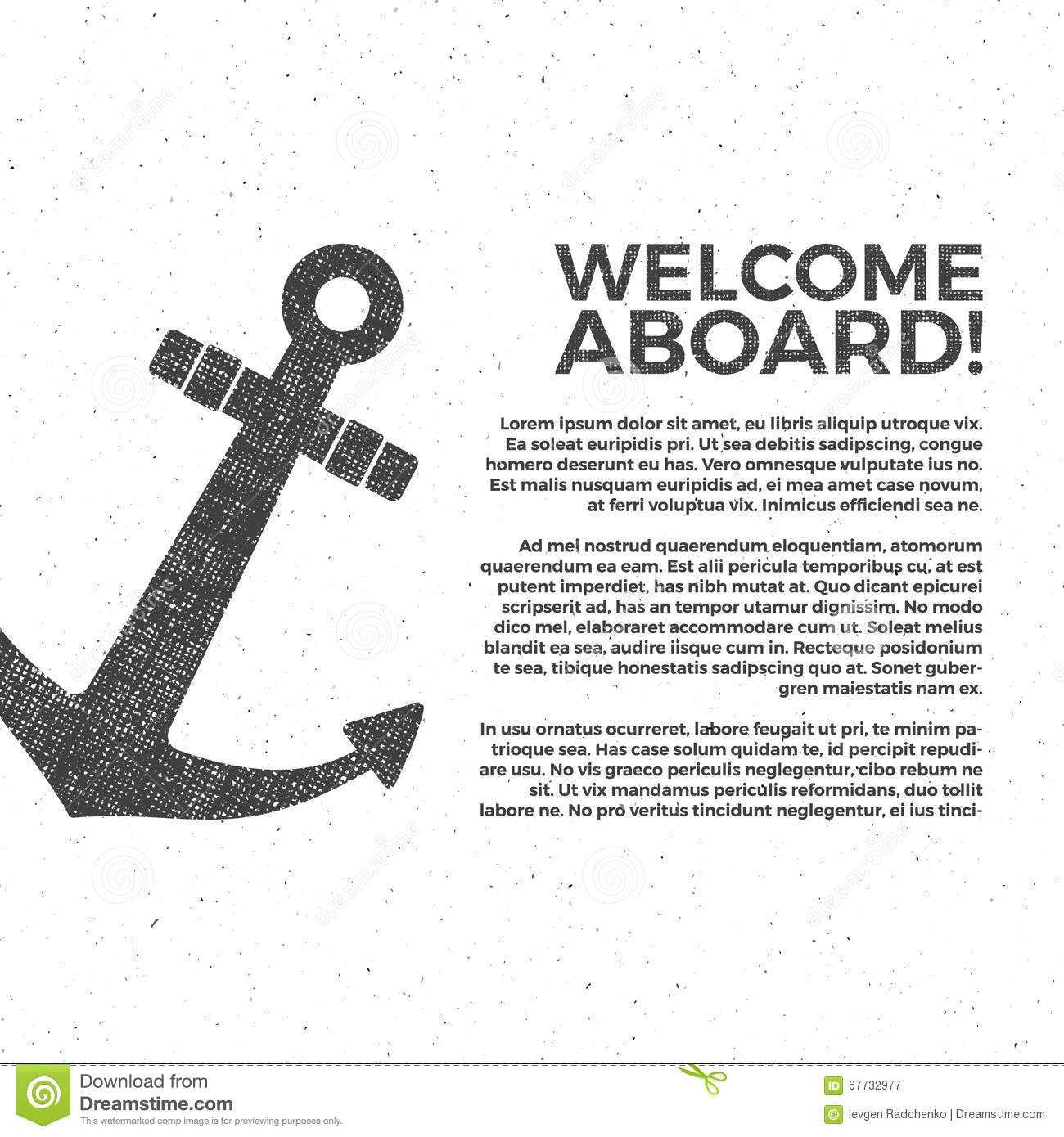 Nautical Banner Design. Sailor Vector Poster Template With Regard To Nautical Banner Template