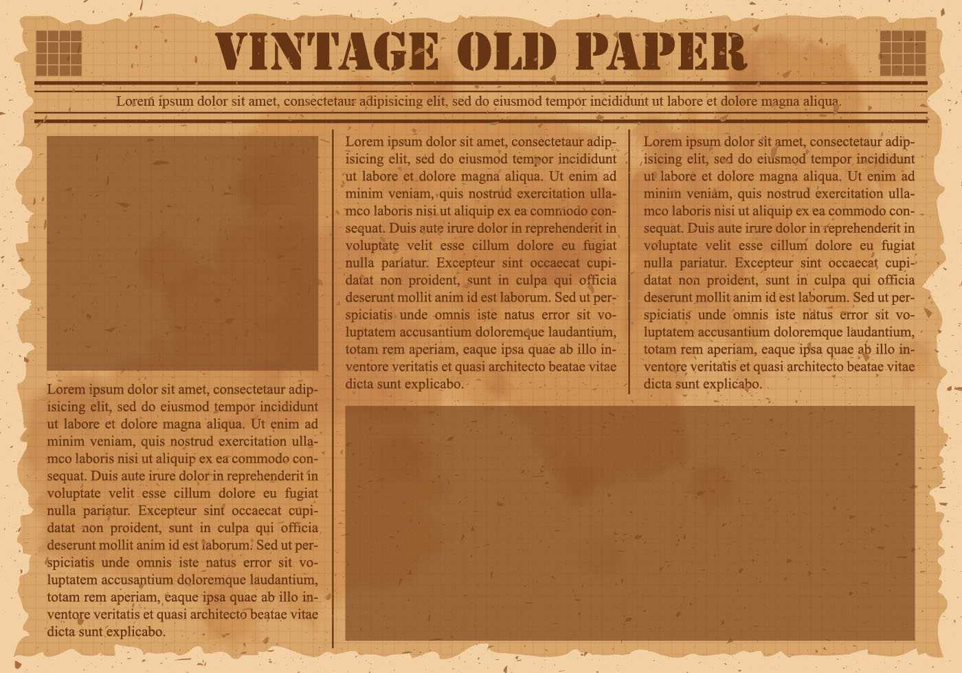 Old Newspaper Free Vector Art – (1,681 Free Downloads) Within Blank Old Newspaper Template