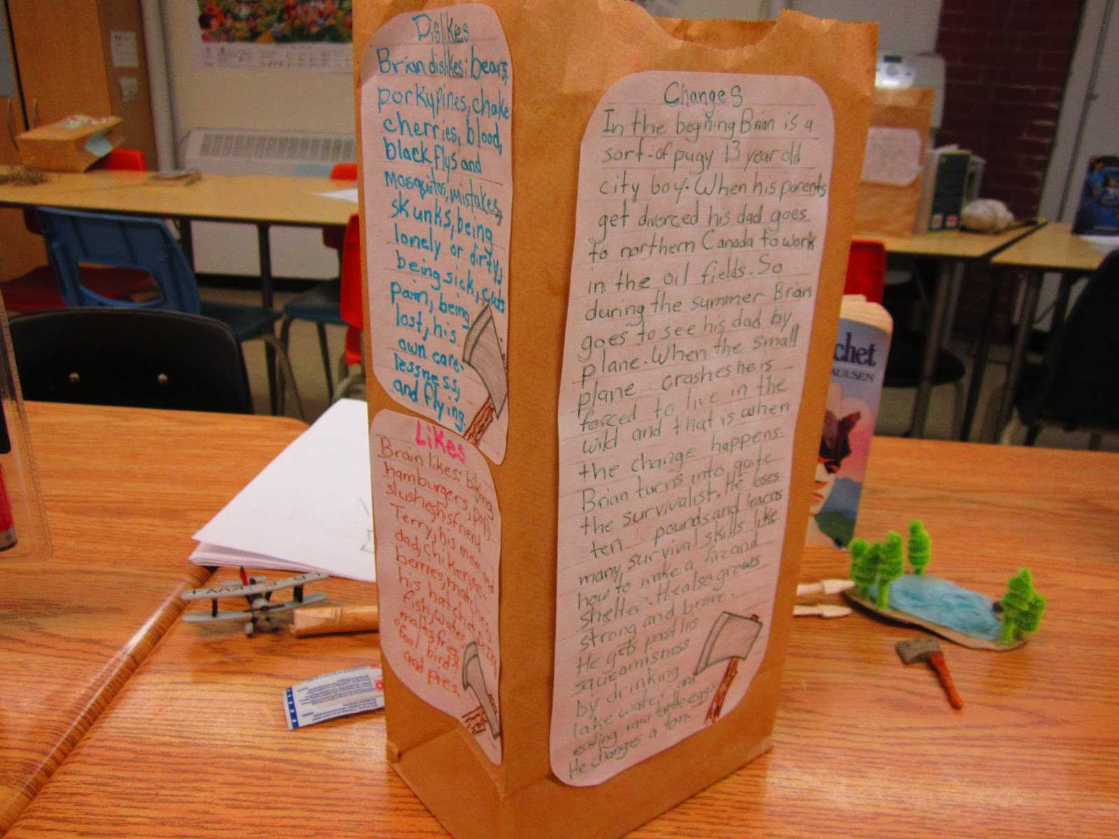 Paper Bag Characterization | Runde's Room With Regard To Paper Bag Book Report Template