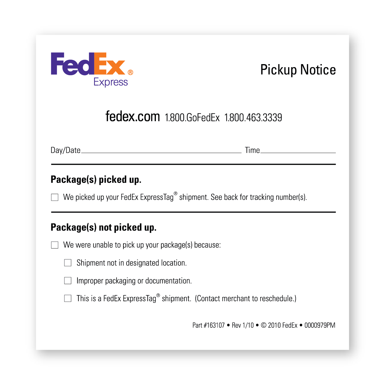 Pickup And Delivery Service Options | Fedex For Fedex Label Template Word
