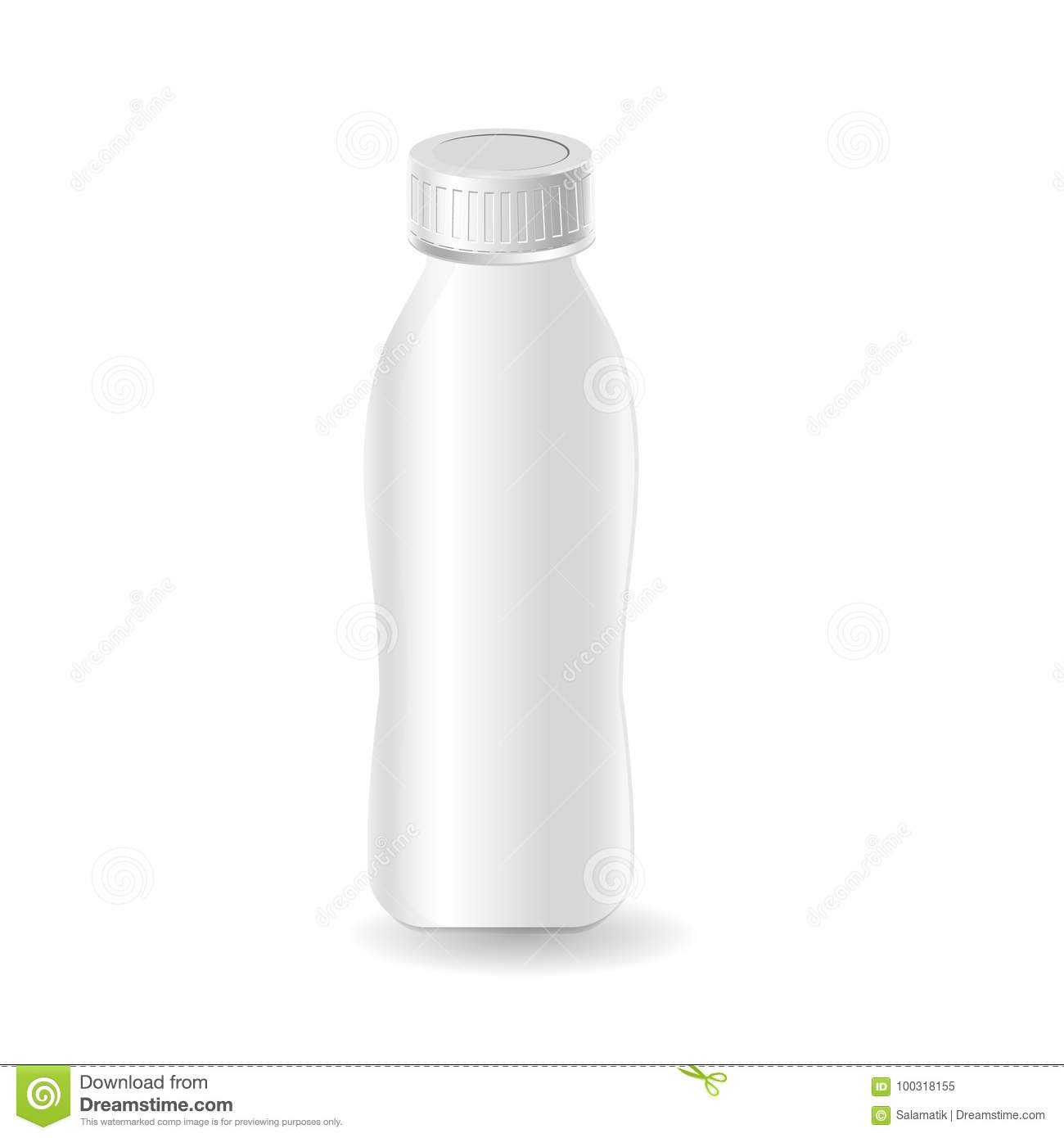 Plastic Template Milk Bottle, Yogurt. Blank Packaging Regarding Blank Packaging Templates