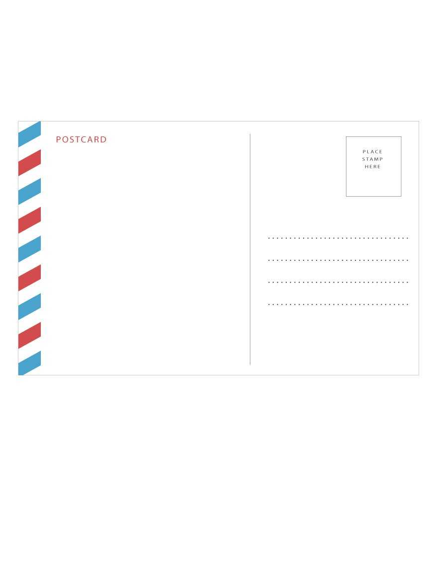 Postcard Template Word Free – Milas.westernscandinavia Throughout Free Blank Postcard Template For Word