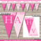 Princess Party Banner Template – Pink Regarding Free Printable Party Banner Templates