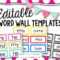 Printable Portable Word Wall Template – Gubel in Blank Word Wall Template Free