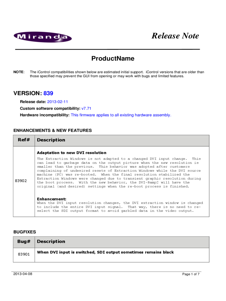 Release Notes Template - 3 Free Templates In Pdf, Word Intended For Software Release Notes Template Word