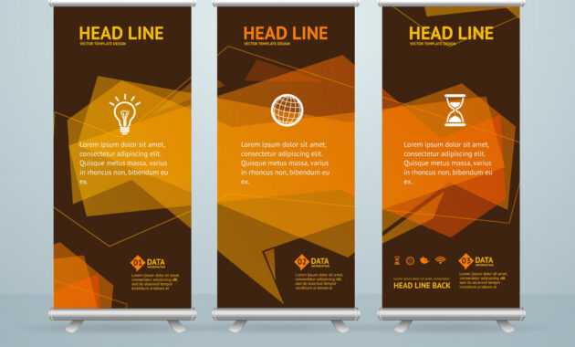 Roll Up Banner Stand Design Template in Banner Stand Design Templates