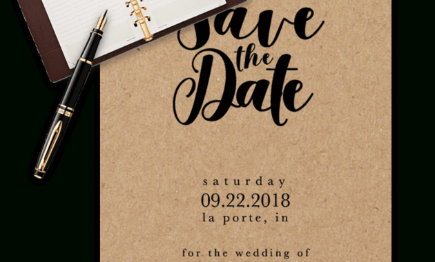 Save The Date Templates For Word [100% Free Download] intended for Save The Date Template Word
