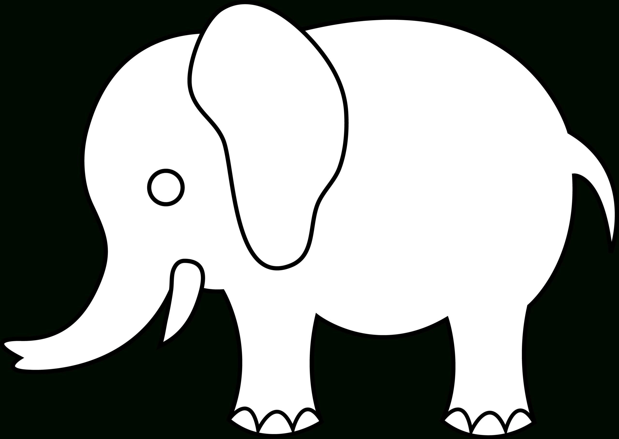 Shapes Clipart Elephant, Picture #1691753 Shapes Clipart Regarding Blank Elephant Template