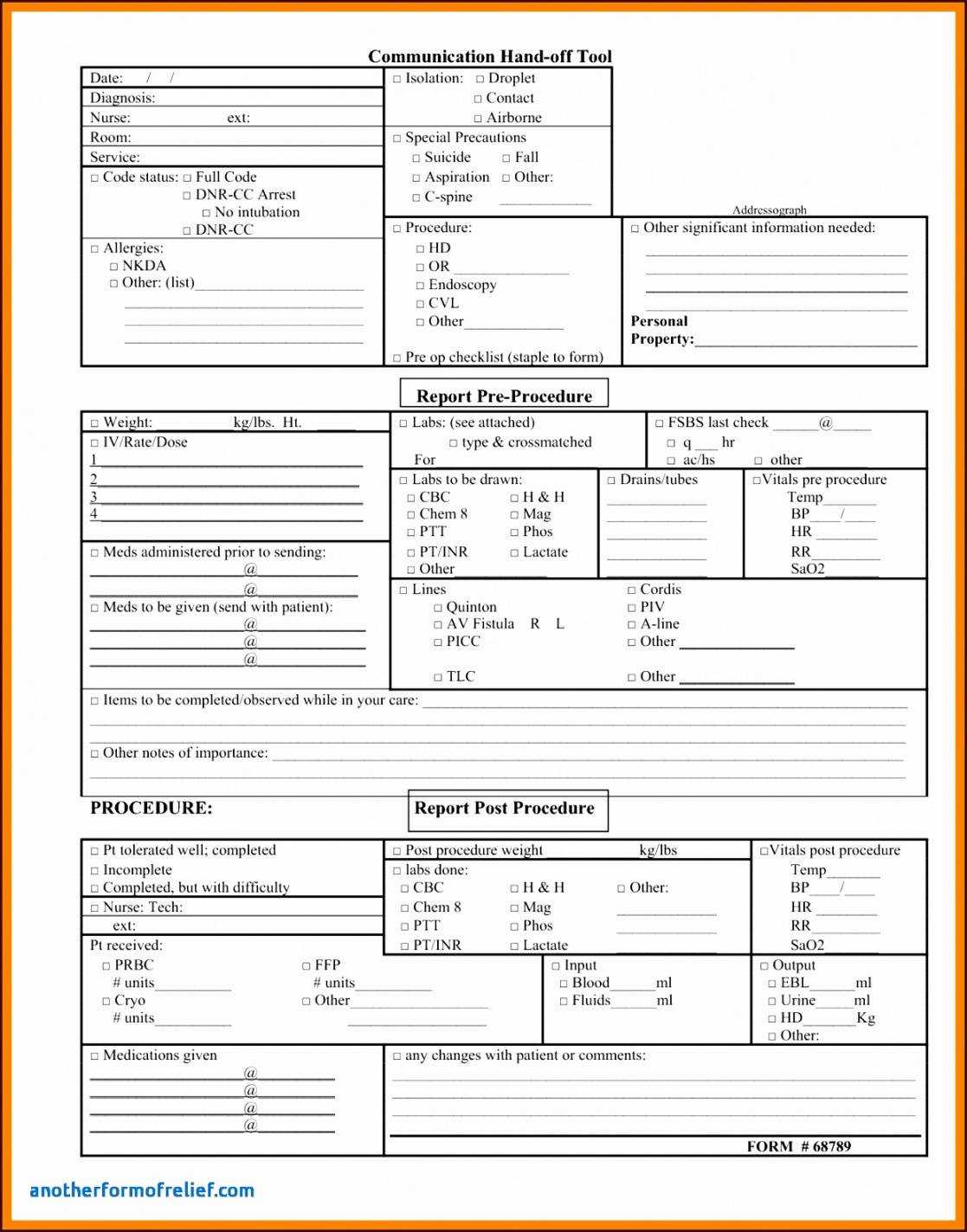 Shift Change Report Template Intended For Nursing Shift Report Template
