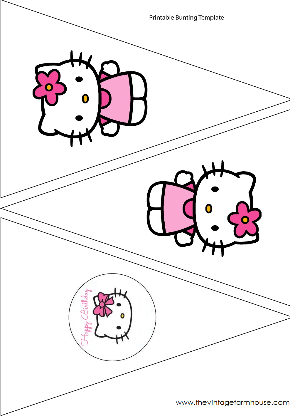 Simple Cute Hello Kitty Free Printable Kit. - Oh My Fiesta With Hello Kitty Birthday Banner Template Free