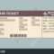 Spanish Plane Ticket Clipart Regarding Plane Ticket Template Word