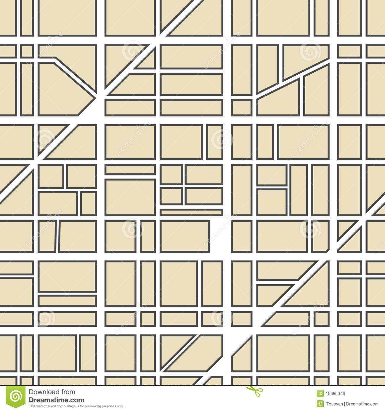 Street Map Clipart Inside Blank City Map Template