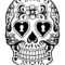 Sugar Skull Drawing Template At Getdrawings | Free Download Pertaining To Blank Sugar Skull Template