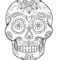 Sugar Skull Drawing Template At Paintingvalley | Explore with regard to Blank Sugar Skull Template