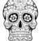 Sugar Skull Drawing Template | Free Download On Clipartmag Within Blank Sugar Skull Template