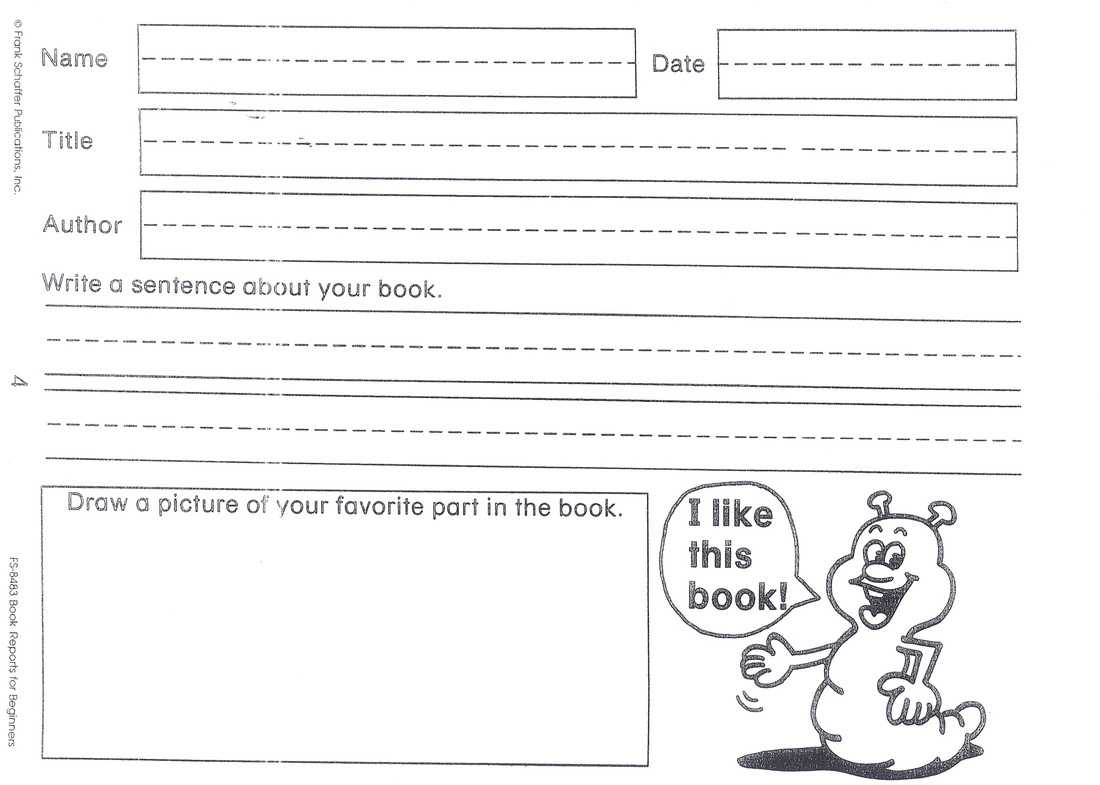 Summer Book Report Template – Milas.westernscandinavia In First Grade Book Report Template