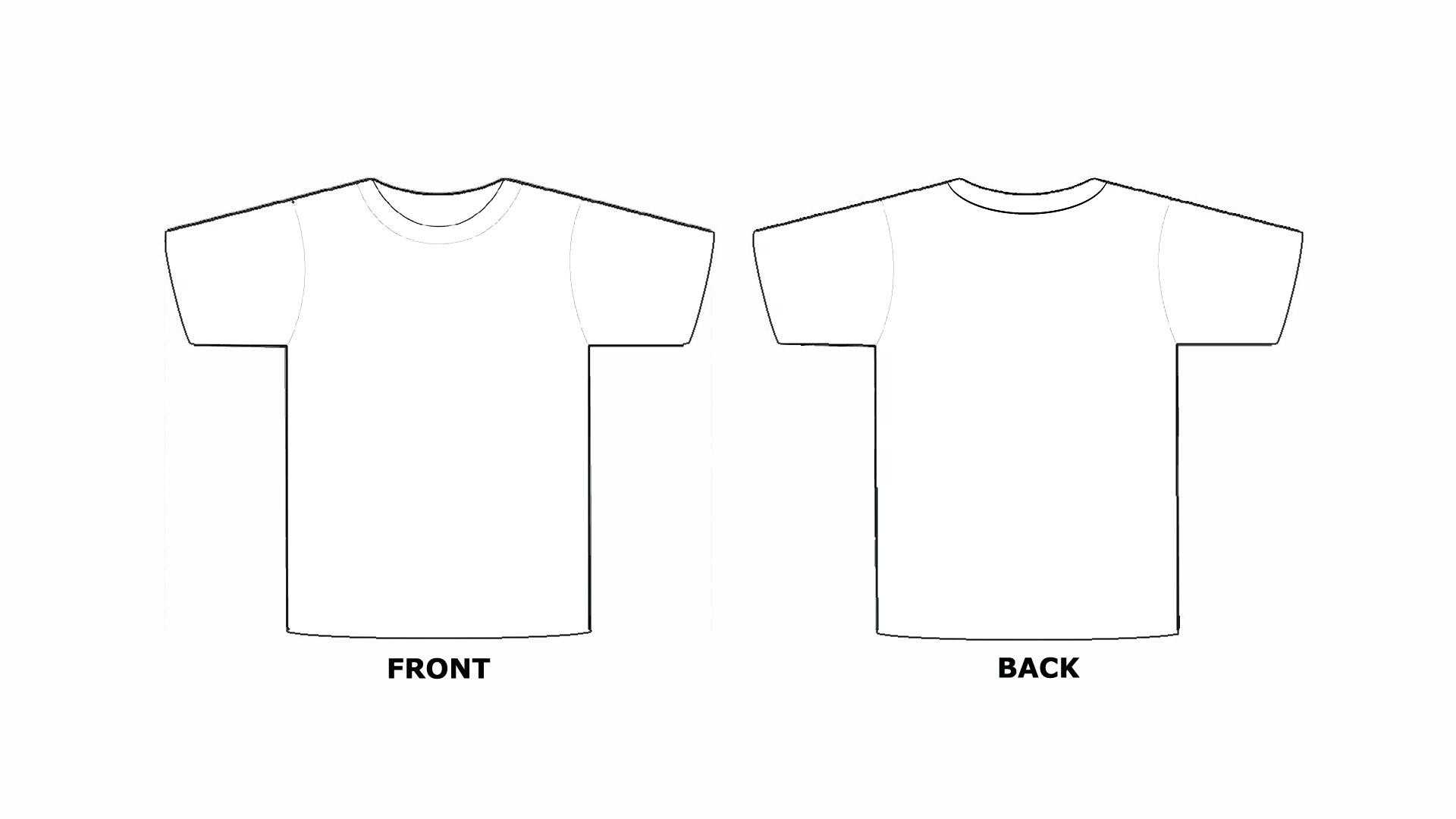 T Shirt Template Printable 5 – 1920 X 1080 – Webcomicms Regarding Blank Tshirt Template Printable