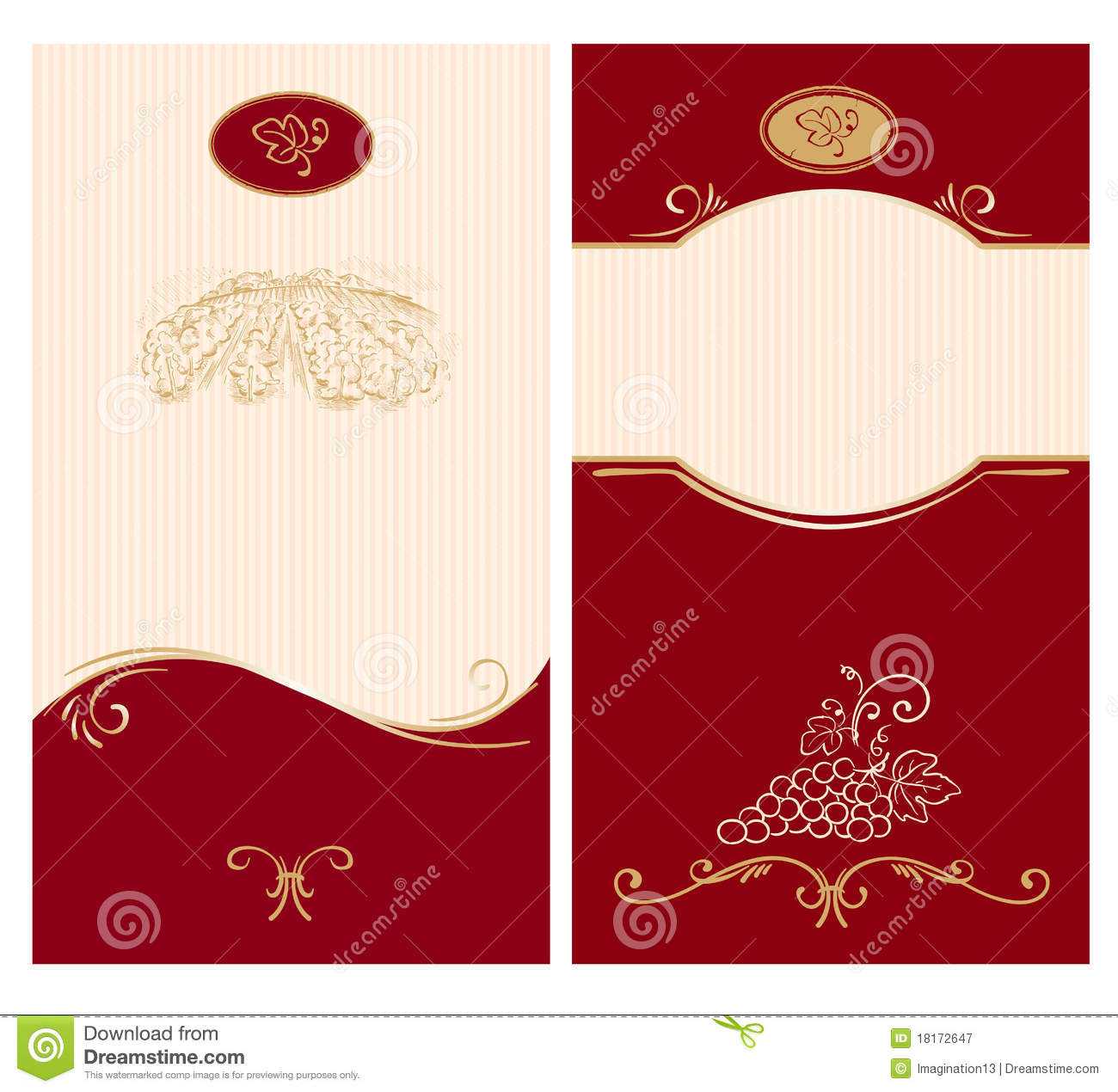 Template For Wine Labels Stock Vector. Illustration Of With Regard To Blank Wine Label Template