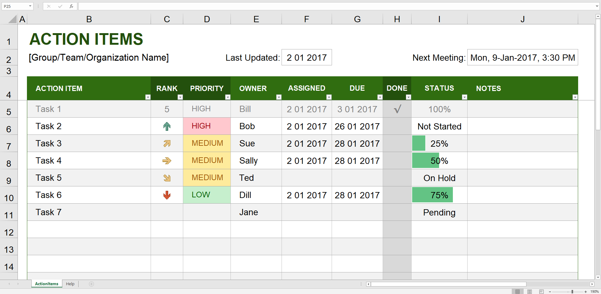 The 7 Best Project Management Templates For Excel (2019) Inside Project Status Report Template Excel Download Filetype Xls