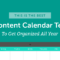 The Best 2020 Content Calendar Template: Get Organized All Year Regarding Blank Scheme Of Work Template