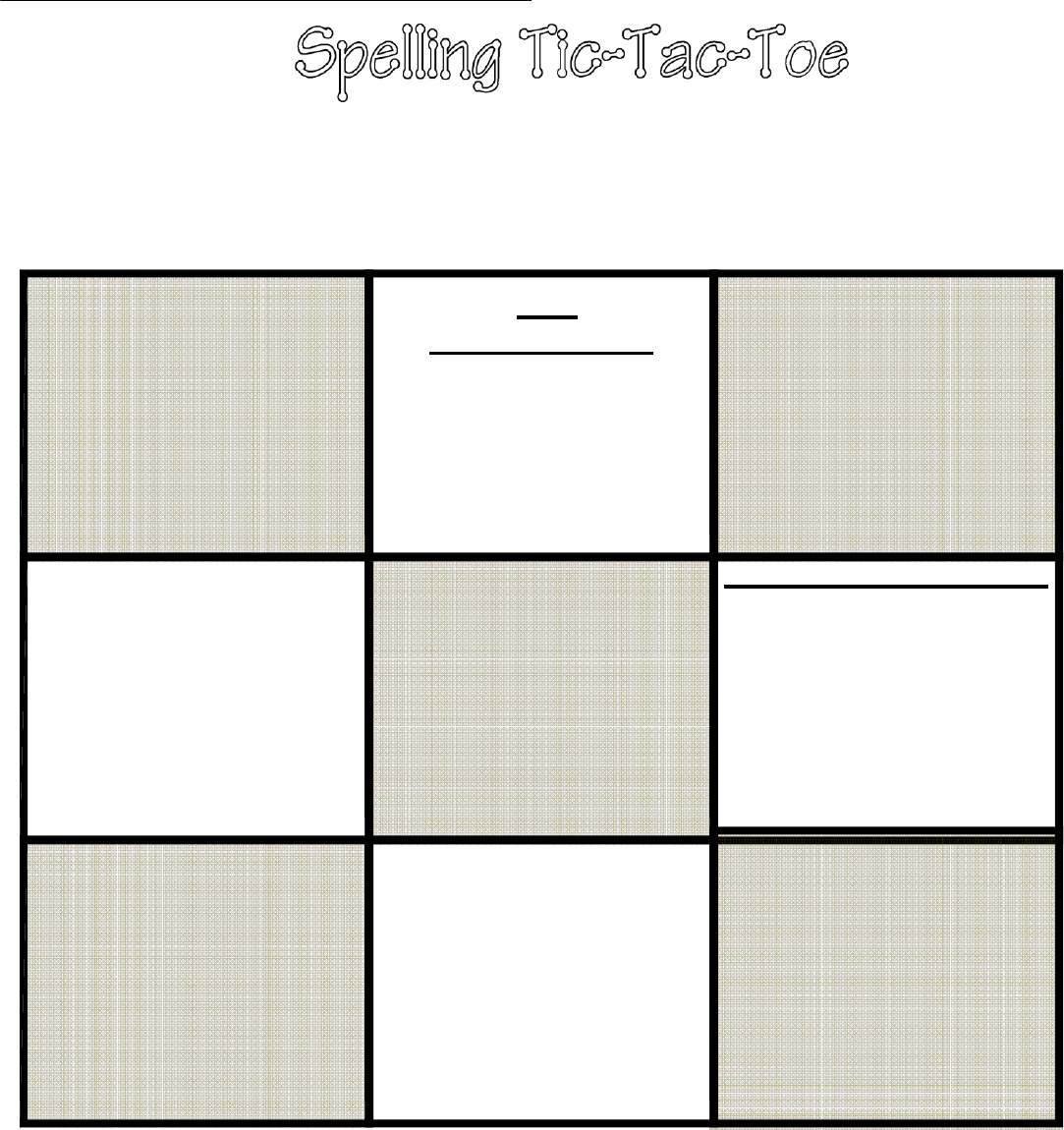 Tic Tac Toe Template In Word And Pdf Formats Intended For Tic Tac Toe Template Word
