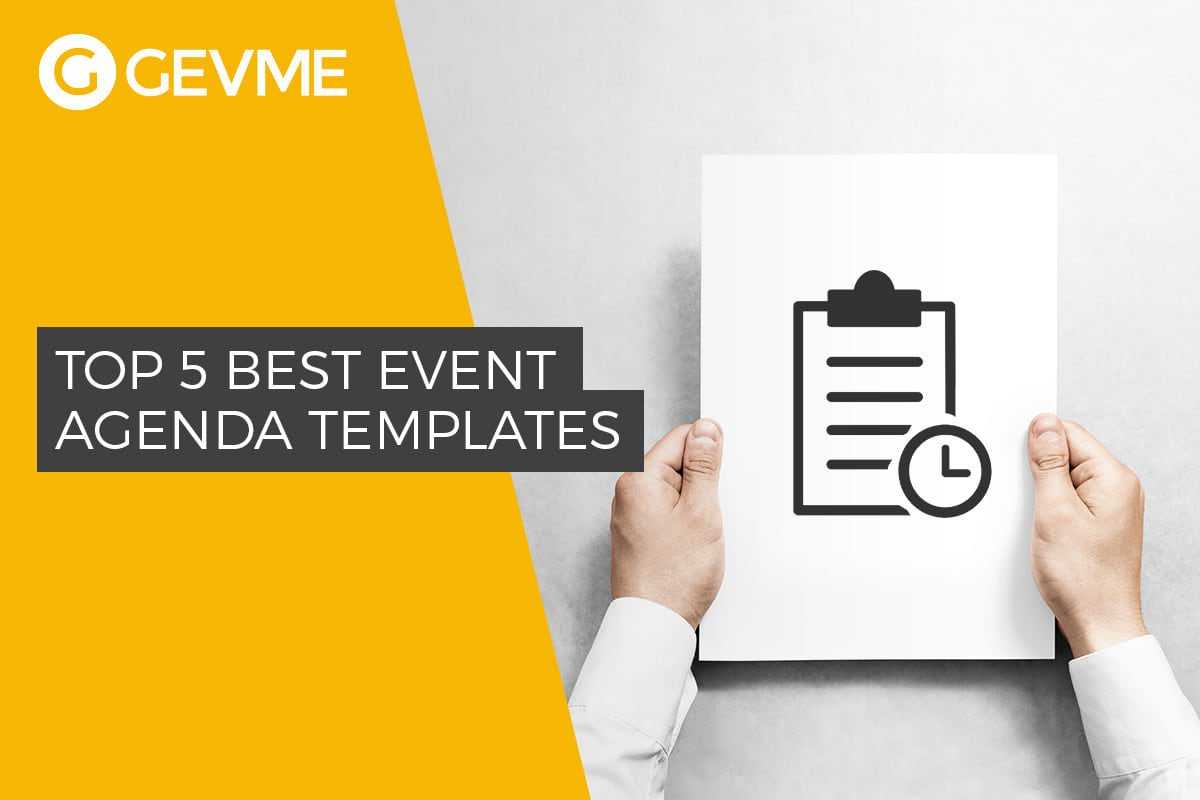 Top 5 Best Event Agenda Templates With Event Agenda Template Word