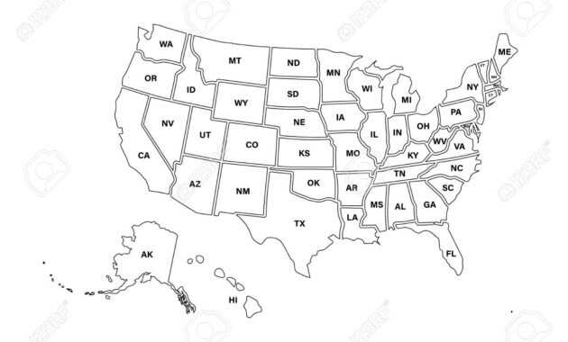 Usa Map Template - Milas.westernscandinavia with regard to Blank Template Of The United States