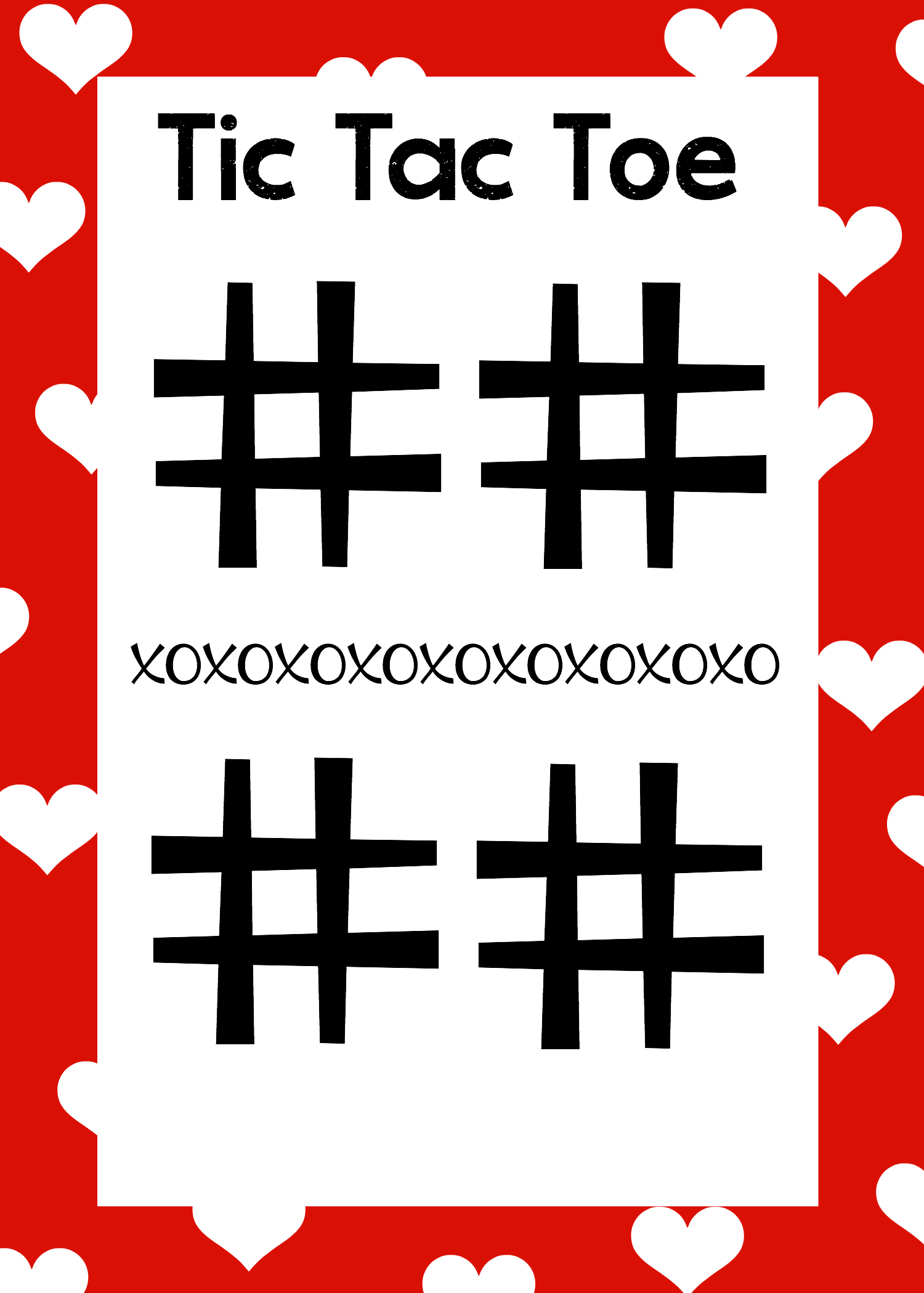 Valentines Tic Tac Toe – Crazy Little Projects Inside Tic Tac Toe Template Word