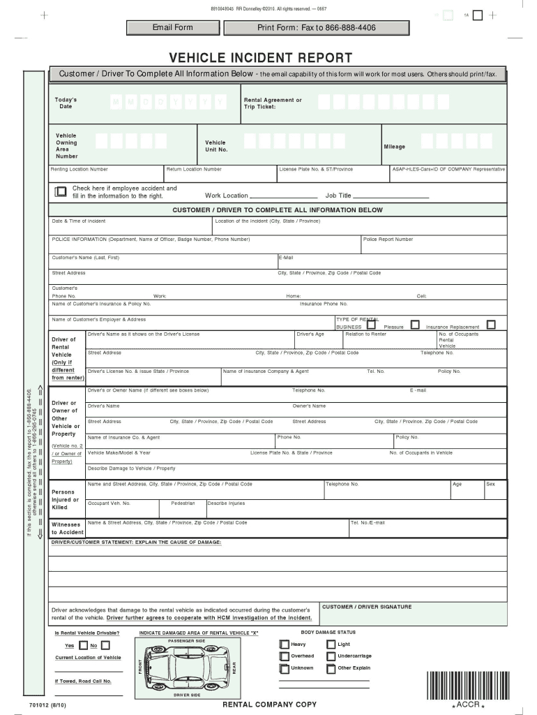 Vehicle Accident Report Template - Fill Online, Printable For Vehicle Accident Report Form Template