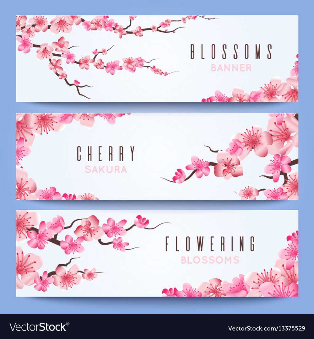 Wedding Banners Template With Spring Japan Sakura With Wedding Banner Design Templates