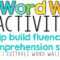 Word Wall Activities To Help Fluency And Comprehension Throughout Blank Word Wall Template Free